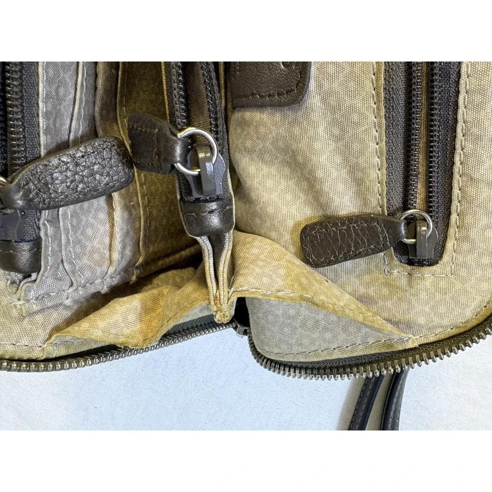 BRIGHTON‎ Pretty Tough Jojo Domed Pewter Studded Organizer Crossbody Bag